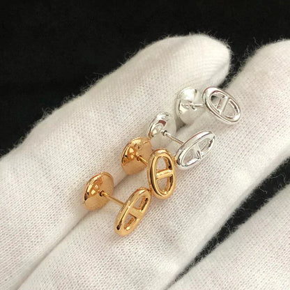 [Sophire Jewelry ]CHAINE SMALL EARRINGS GOLD AND SILVER