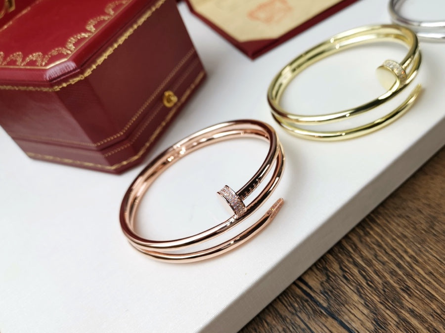 [Sophire Jewelry ]JUSTE BRACELET 3.5MM DOUBLE ROW DIAMOND