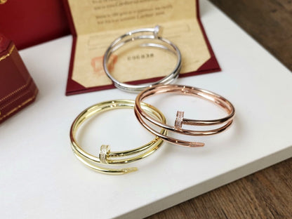 [Sophire Jewelry ]JUSTE BRACELET 3.5MM DOUBLE ROW DIAMOND