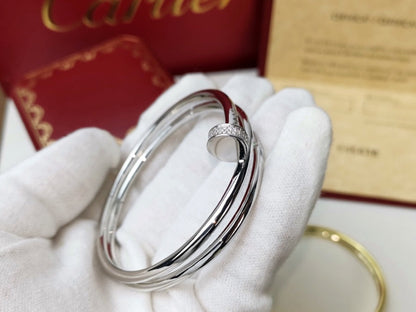 [Sophire Jewelry ]JUSTE BRACELET 3.5MM DOUBLE ROW DIAMOND