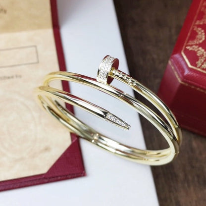 [Sophire Jewelry ]JUSTE BRACELET 3.5MM DOUBLE ROW DIAMOND