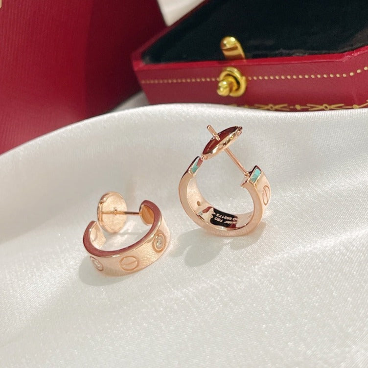 [Sophire Jewelry ]LOVE EARRINGS 5.7MM 2 DIAMONDS