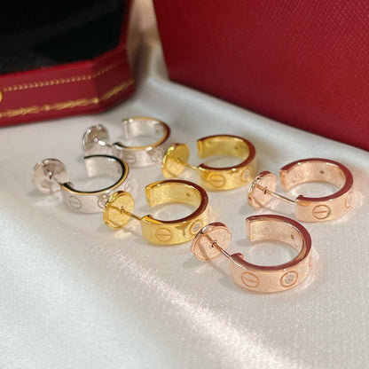 [Sophire Jewelry ]LOVE EARRINGS 5.7MM 2 DIAMONDS