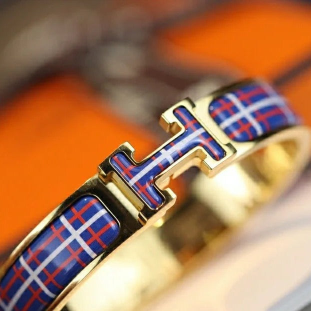 [Sophire Jewelry ]H TARTAN BRACELET 12MM