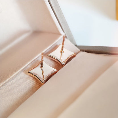 [Sophire Jewelry ]STAR MOP PINK GOLD EARRINGS