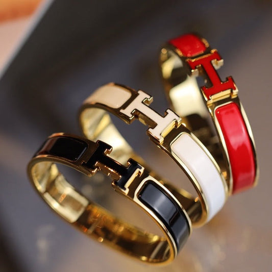 [Sophire]H BRACELET 12MM GOLD