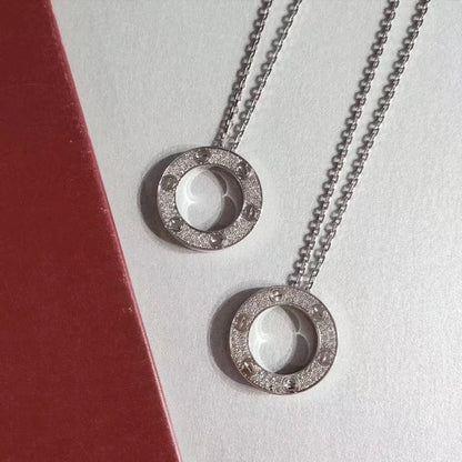 [Sophire Jewelry ]LOVE NECKLACE ADJUSTABLE SILVER