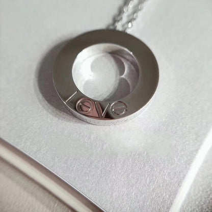 [Sophire Jewelry ]LOVE NECKLACE ADJUSTABLE SILVER