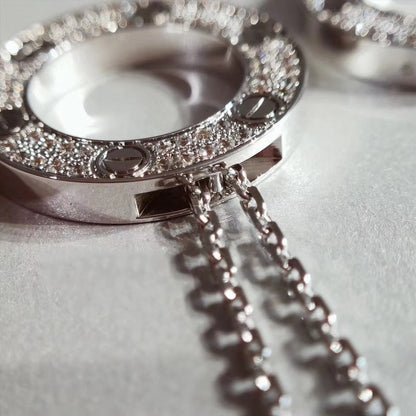 [Sophire Jewelry ]LOVE NECKLACE ADJUSTABLE SILVER