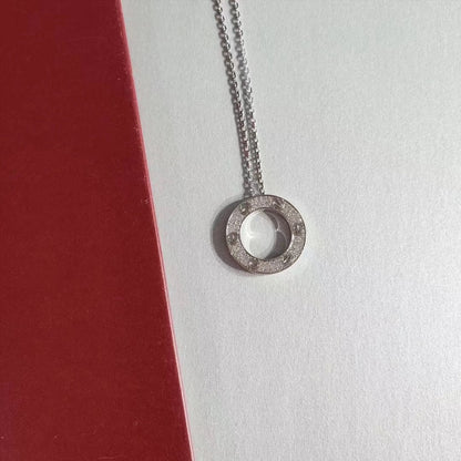 [Sophire Jewelry ]LOVE NECKLACE ADJUSTABLE SILVER