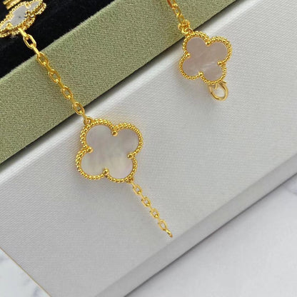 [Sophire Jewelry ]MAGIC CLOVER MOP GOLD BRACELET 5 MOTIFS