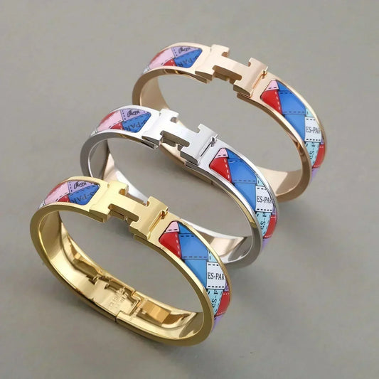 [Sophire]H BRACELET DOTTED BORDER 12MM
