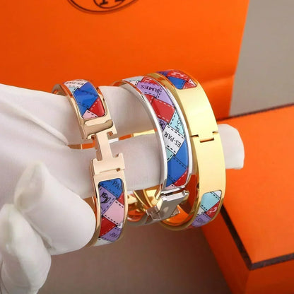 [Sophire Jewelry ]H BRACELET DOTTED BORDER 12MM