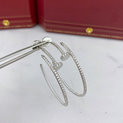 [Sophire Jewelry ]JUSTE EARRINGS FULL DIAMONDS 1.8MM