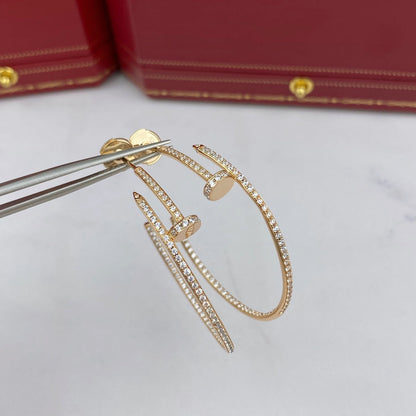 [Sophire Jewelry ]JUSTE EARRINGS FULL DIAMONDS 1.8MM