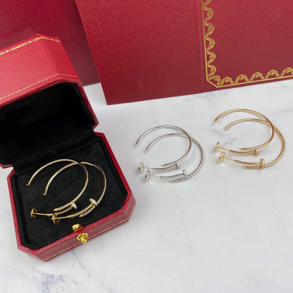 [Sophire Jewelry ]JUSTE EARRINGS FULL DIAMONDS 1.8MM