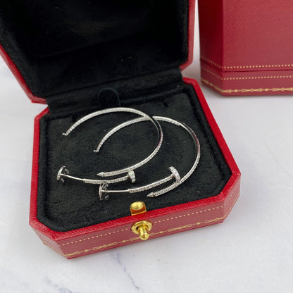 [Sophire Jewelry ]JUSTE EARRINGS FULL DIAMONDS 1.8MM
