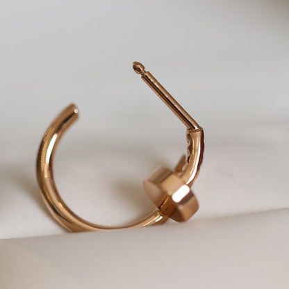 [Sophire Jewelry ]JUSTE EARRINGS PINK GOLD