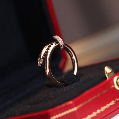 [Sophire Jewelry ]JUSTE RING 2.65MM PINK GOLD DIAMOND