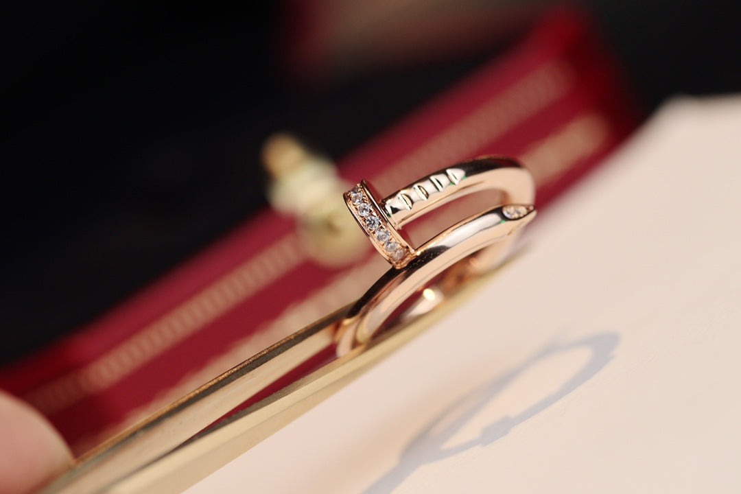 [Sophire Jewelry ]JUSTE RING 2.65MM PINK GOLD DIAMOND