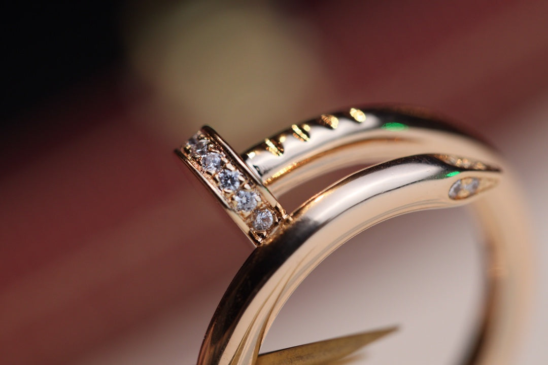 [Sophire Jewelry ]JUSTE RING 2.65MM PINK GOLD DIAMOND