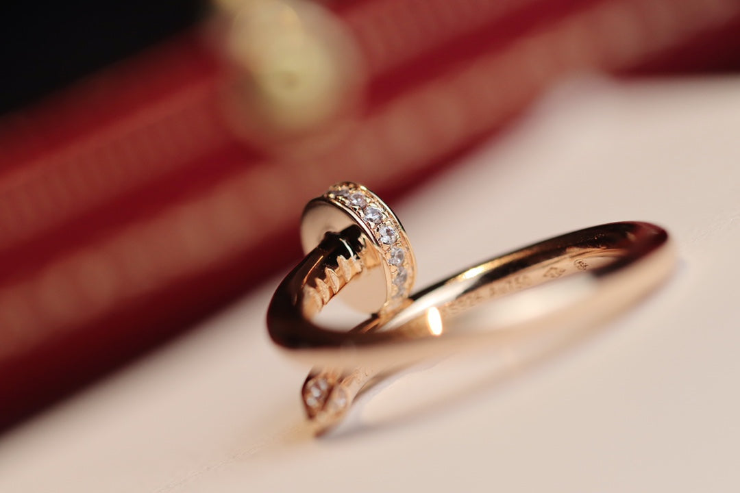[Sophire Jewelry ]JUSTE RING 2.65MM PINK GOLD DIAMOND
