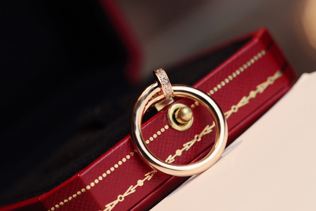 [Sophire Jewelry ]JUSTE RING 2.65MM PINK GOLD DIAMOND