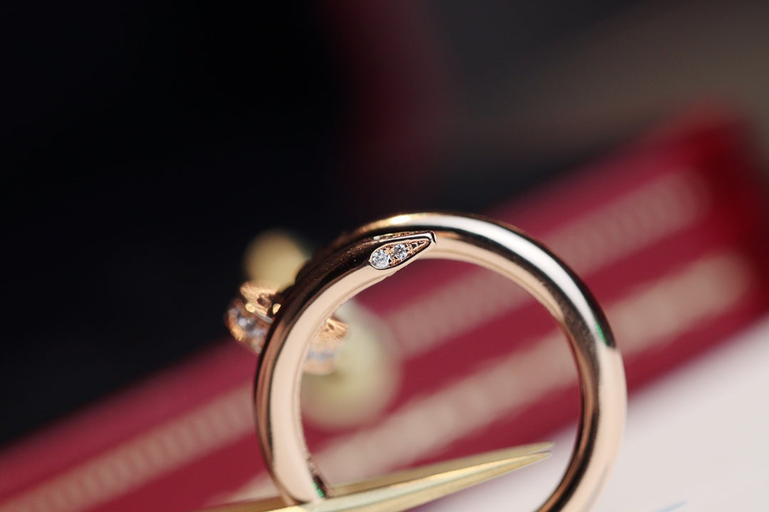 [Sophire Jewelry ]JUSTE RING 2.65MM PINK GOLD DIAMOND
