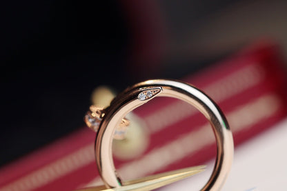 [Sophire Jewelry ]JUSTE RING 2.65MM PINK GOLD DIAMOND