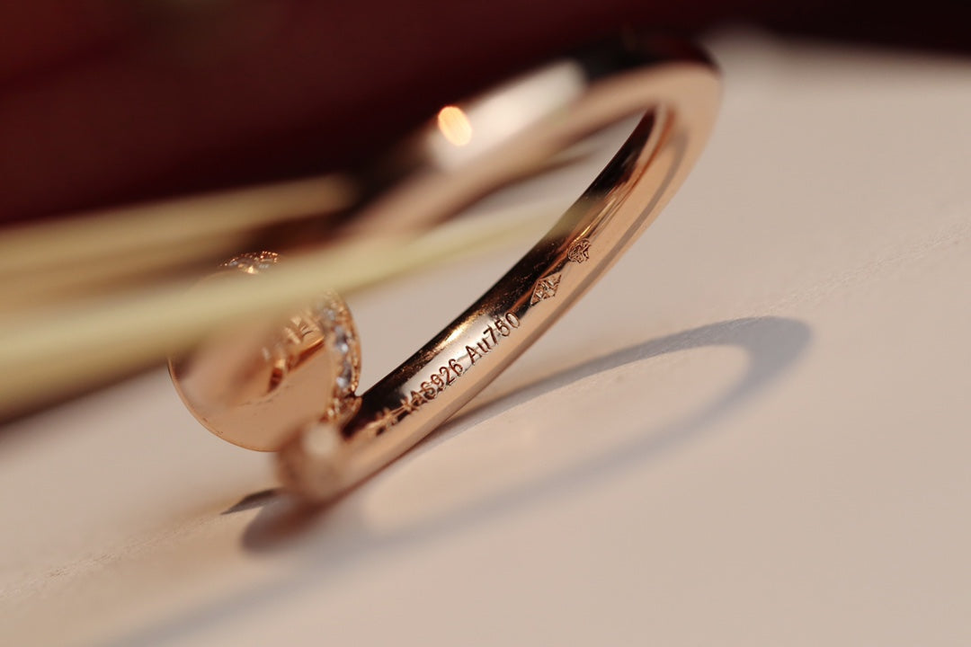 [Sophire Jewelry ]JUSTE RING 2.65MM PINK GOLD DIAMOND