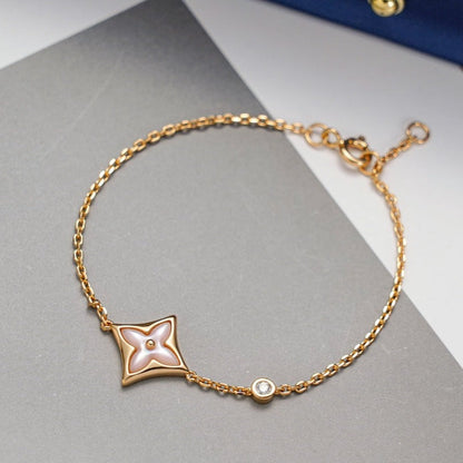 [Sophire Jewelry ]STAR 1 DIAMOND PINK GOLD BRACELET