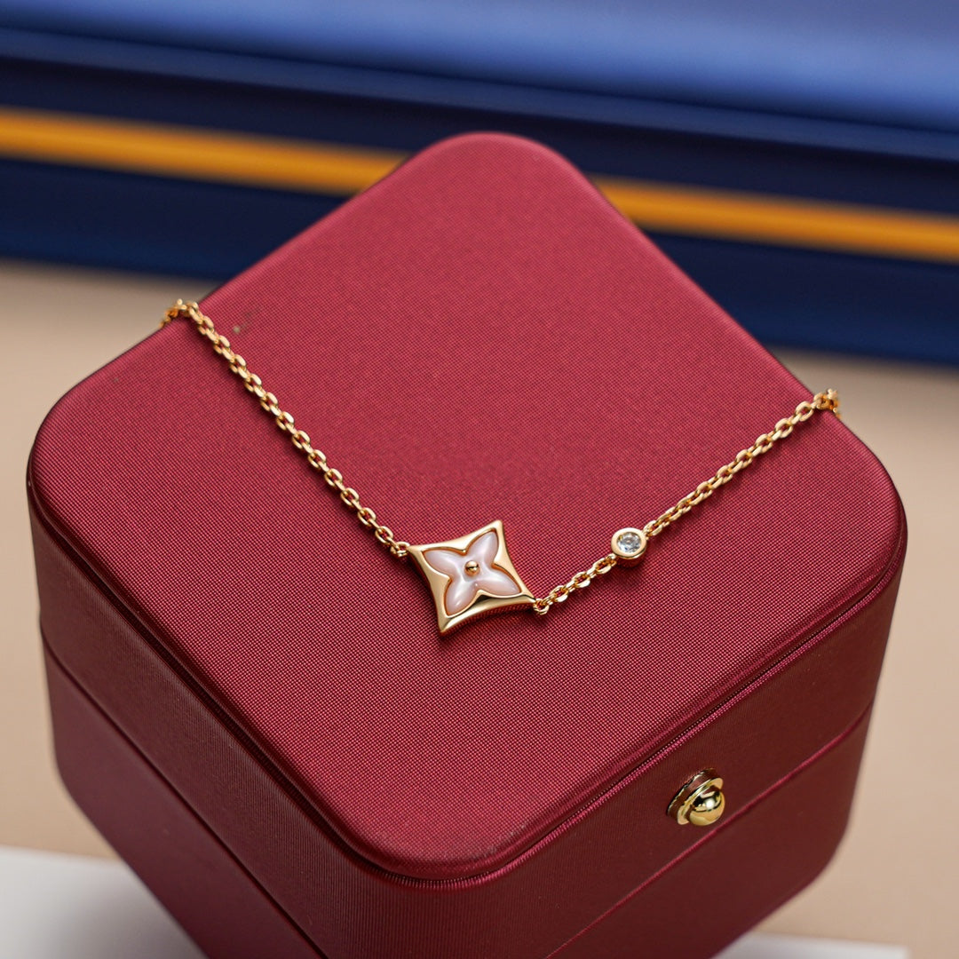 [Sophire Jewelry ]STAR 1 DIAMOND PINK GOLD BRACELET