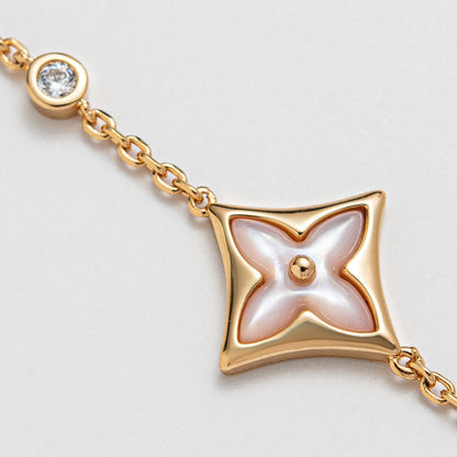 [Sophire Jewelry ]STAR 1 DIAMOND PINK GOLD BRACELET