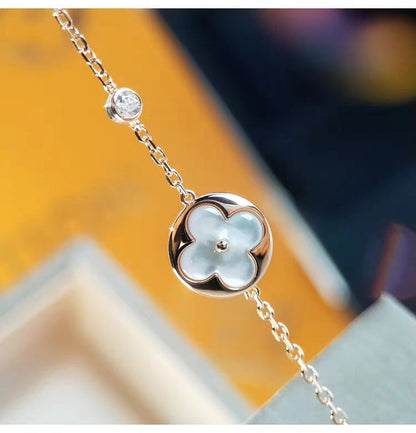 [Sophire Jewelry ]SUN MOP GOLD 1 DIAMOND NECKLACE