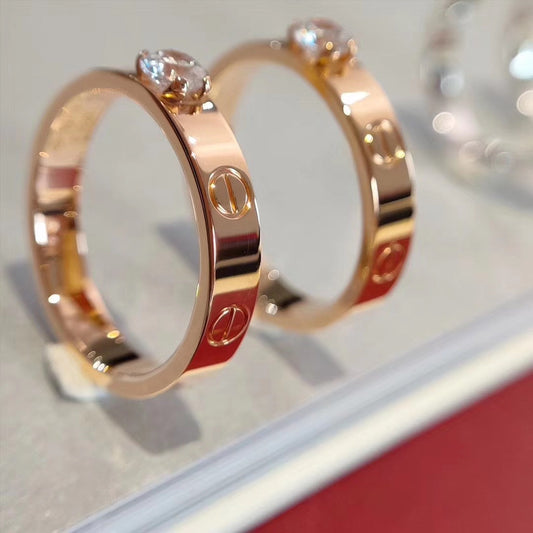 [Sophire Jewelry ]LOVE RING 3.6MM 1 BIG DIAMOND