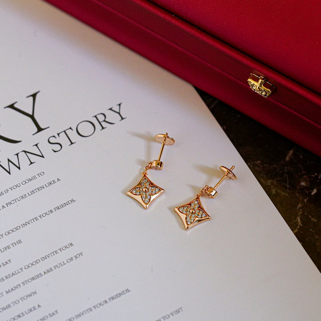 [Sophire Jewelry ]STAR DIAMONDS EARRINGS GOLD