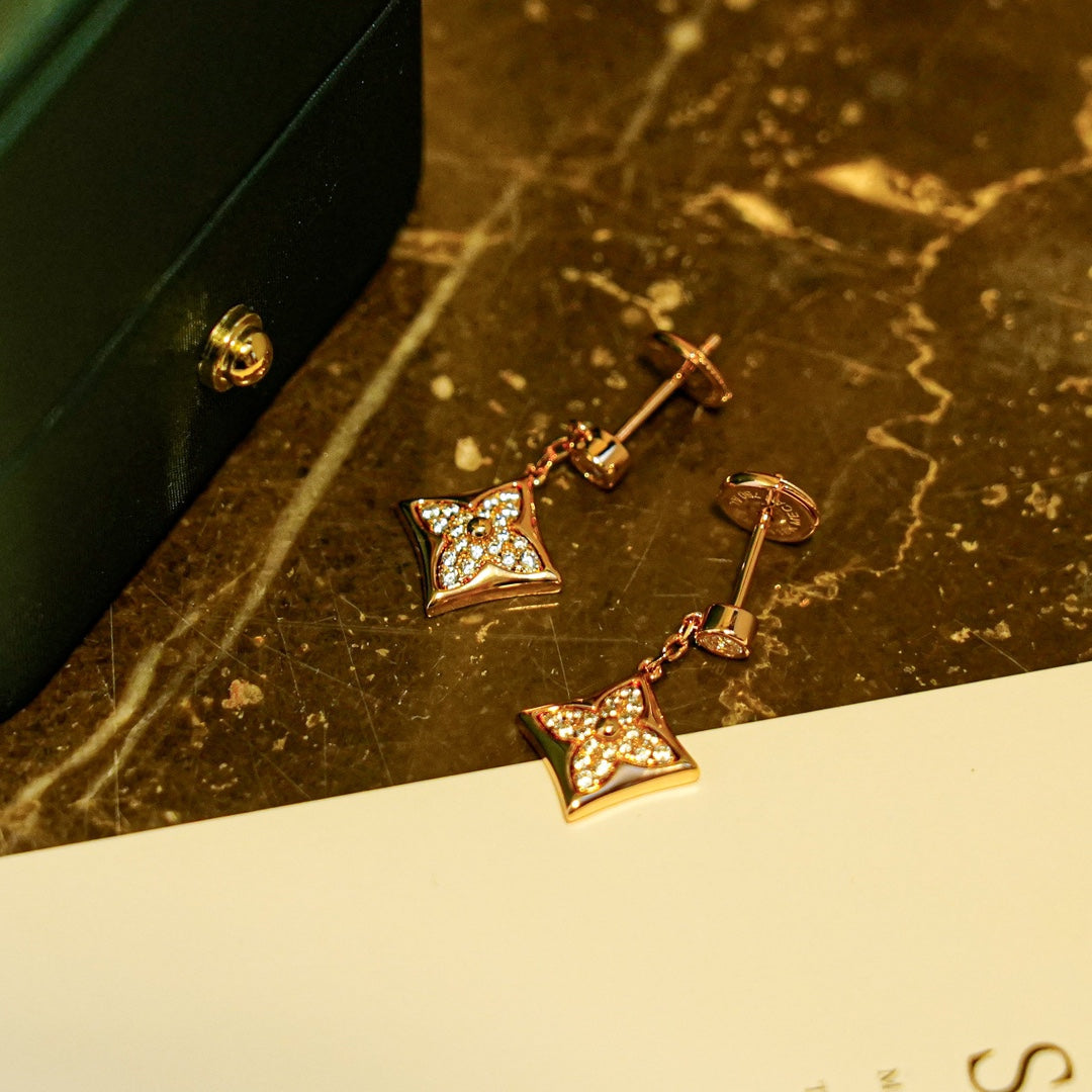 [Sophire Jewelry ]STAR DIAMONDS EARRINGS GOLD