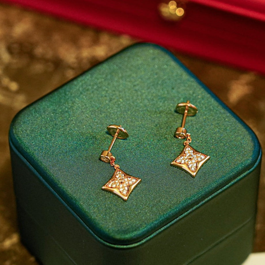 [Sophire Jewelry ]STAR DIAMONDS EARRINGS GOLD