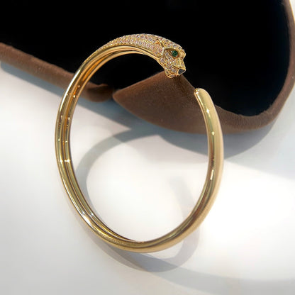 [Sophire Jewelry ]PANTHERE GOLD DIAMOND OPEN BRACELET