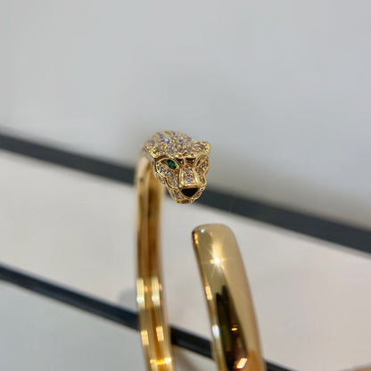 [Sophire Jewelry ]PANTHERE GOLD DIAMOND OPEN BRACELET