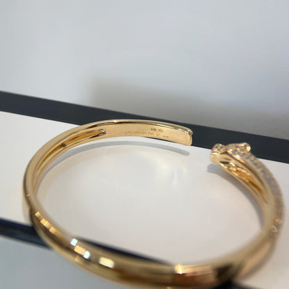 [Sophire Jewelry ]PANTHERE GOLD DIAMOND OPEN BRACELET