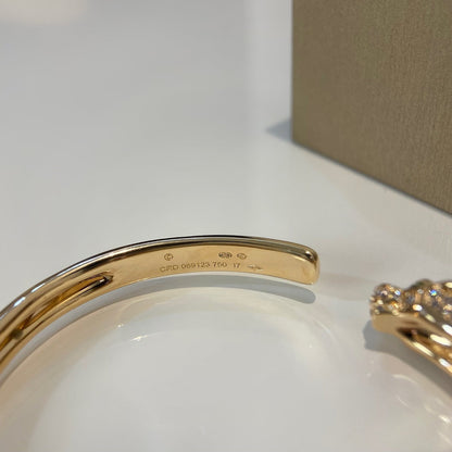 [Sophire Jewelry ]PANTHERE GOLD DIAMOND OPEN BRACELET