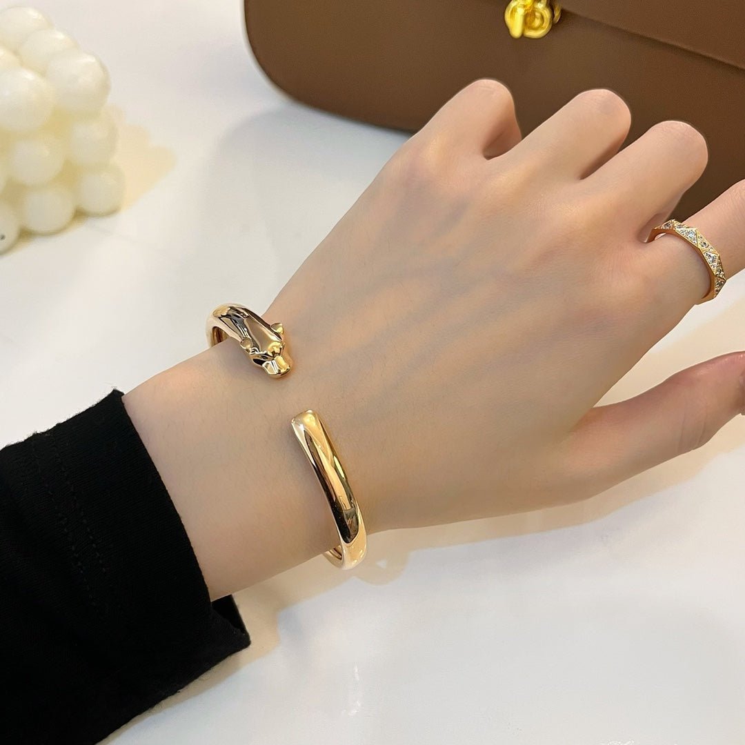 [Sophire Jewelry ]PANTHERE GOLD OPEN BRACELET