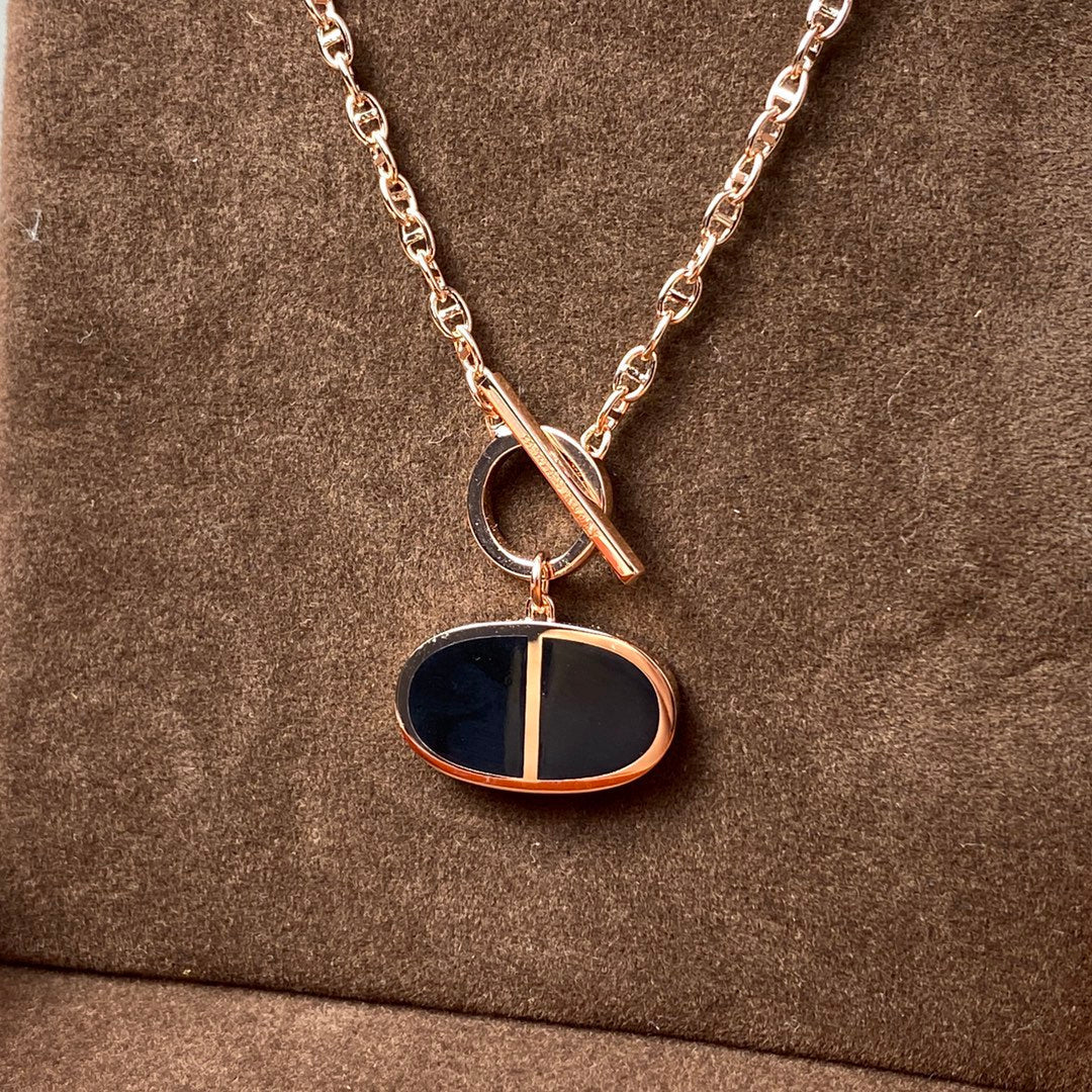 [Sophire Jewelry ]CHAINE VERSO BLACK CERAMIC NECKLACE