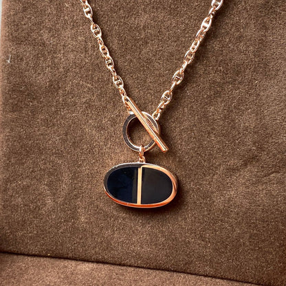 [Sophire Jewelry ]CHAINE VERSO BLACK CERAMIC NECKLACE