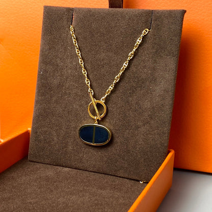 [Sophire Jewelry ]CHAINE VERSO BLACK CERAMIC NECKLACE
