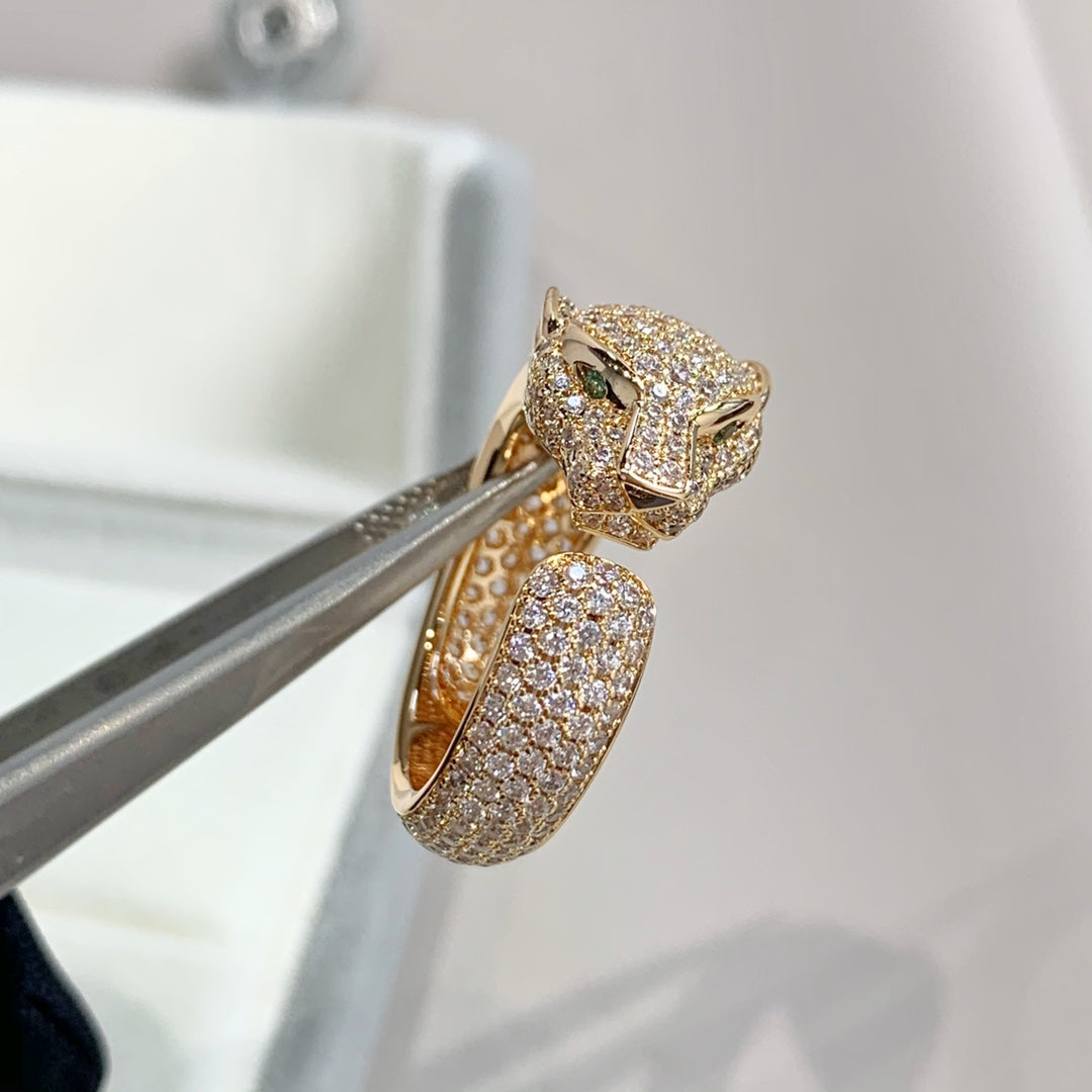 [Sophire Jewelry ]PANTHERE PINK GOLD DIAMOND RING