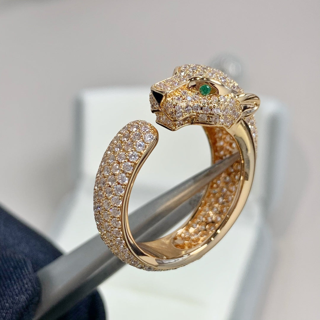 [Sophire Jewelry ]PANTHERE PINK GOLD DIAMOND RING