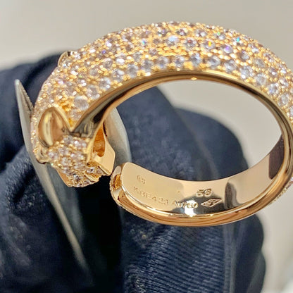 [Sophire Jewelry ]PANTHERE PINK GOLD DIAMOND RING