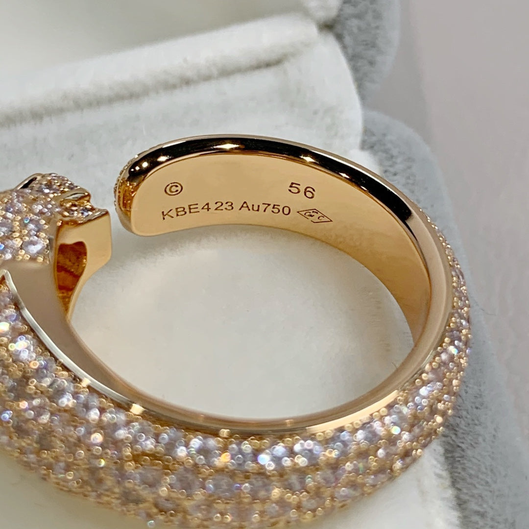 [Sophire Jewelry ]PANTHERE PINK GOLD DIAMOND RING